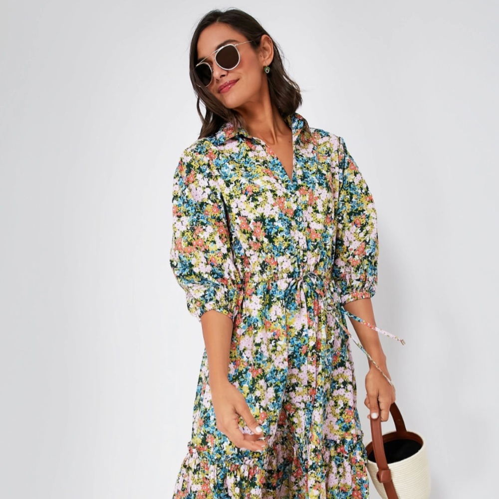 Cara Cara Hutton dress in Blush Fields